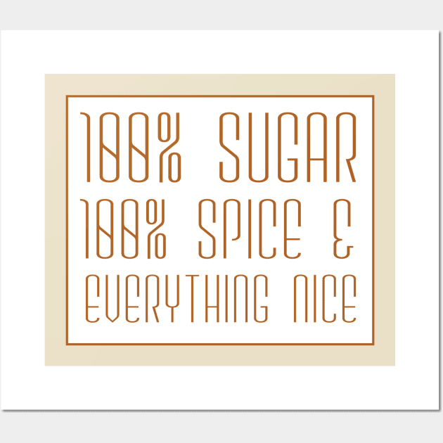 100% sugar Wall Art by God Given apparel